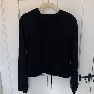Lululemon Black Mesh Sleeve Hoodie
